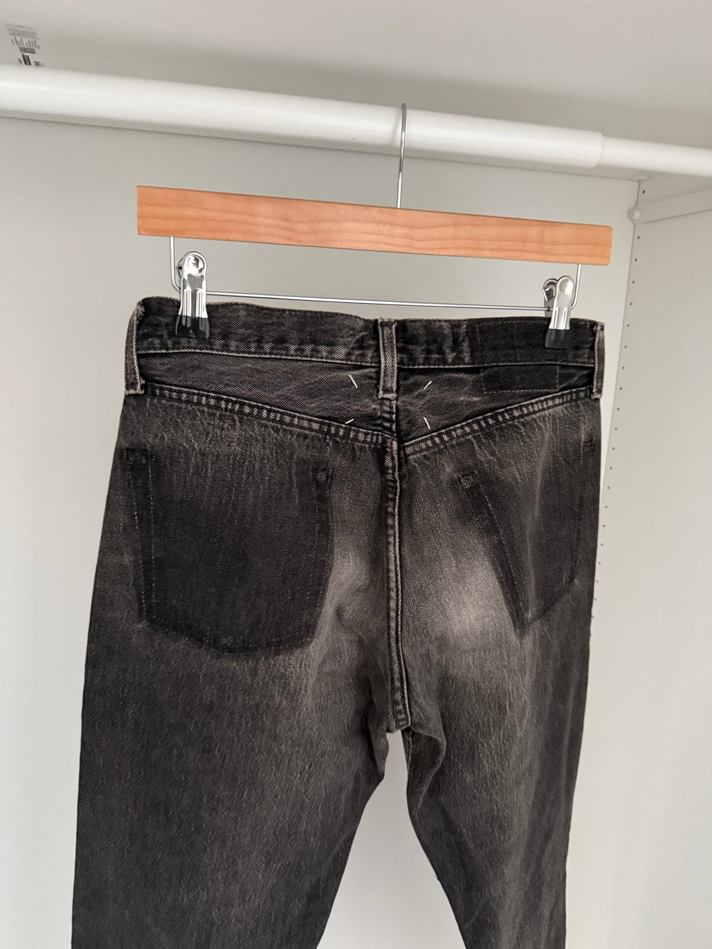 Maison Martin Margiela AW2001 Artisanal Line (0)(10) Leather Panelled Reconstructed Denim