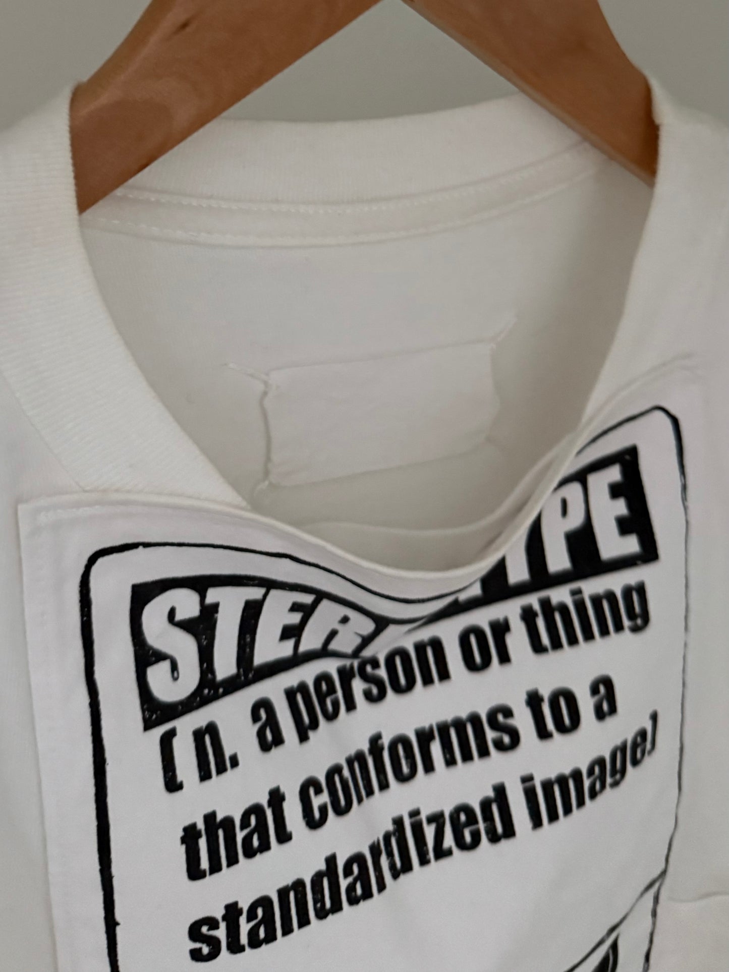 Maison Martin Margiela SS2000 'Defile' Line Stereotype Patch T-Shirt