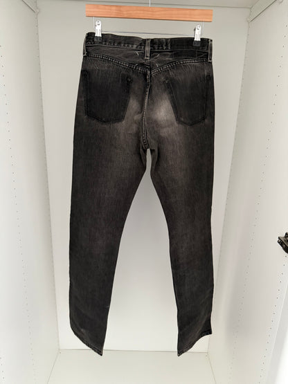 Maison Martin Margiela AW2001 Artisanal Line (0)(10) Leather Panelled Reconstructed Denim