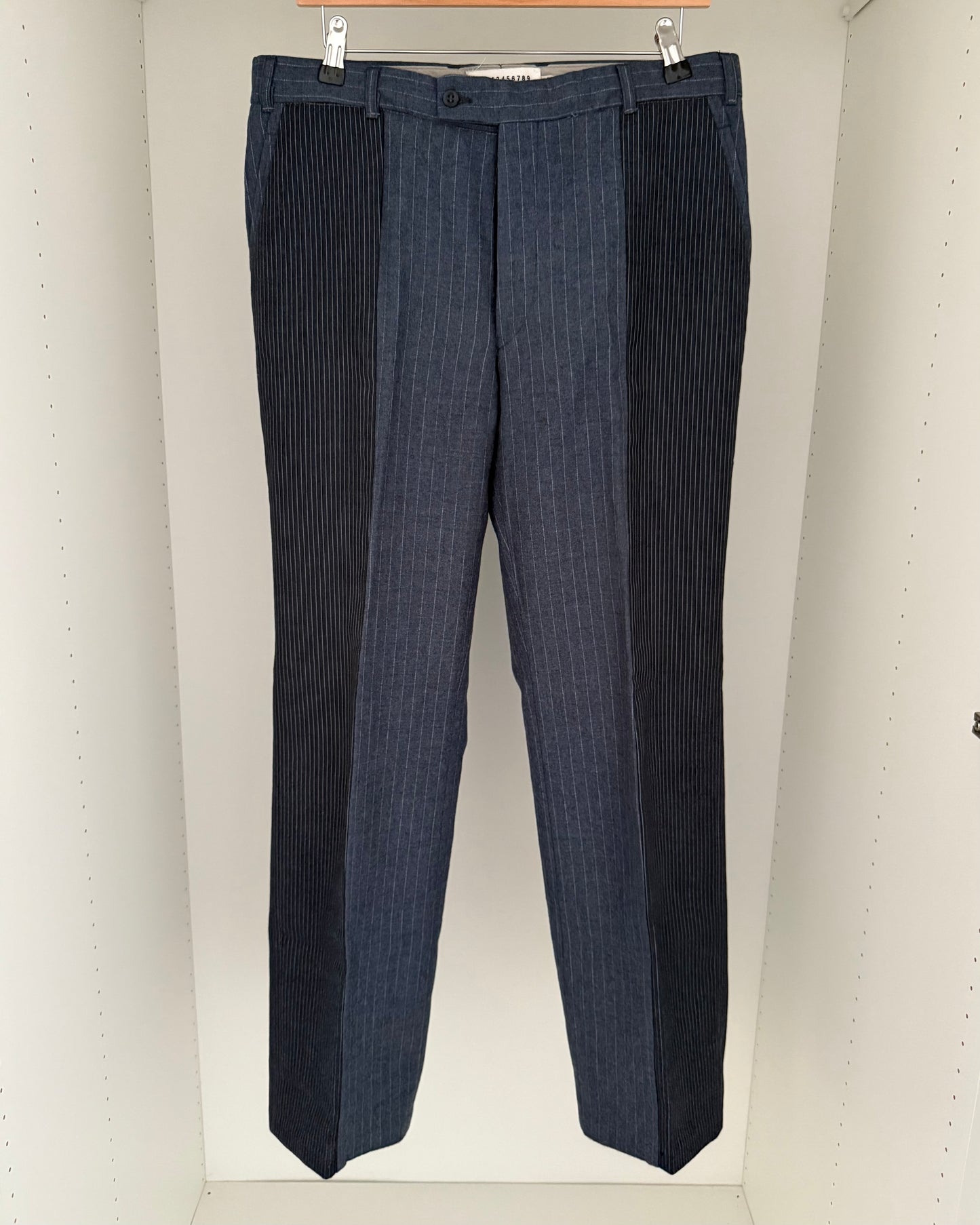 Maison Martin Margiela AW2004 Artisanal Line (0)(10) Reconstructed Striped Pants