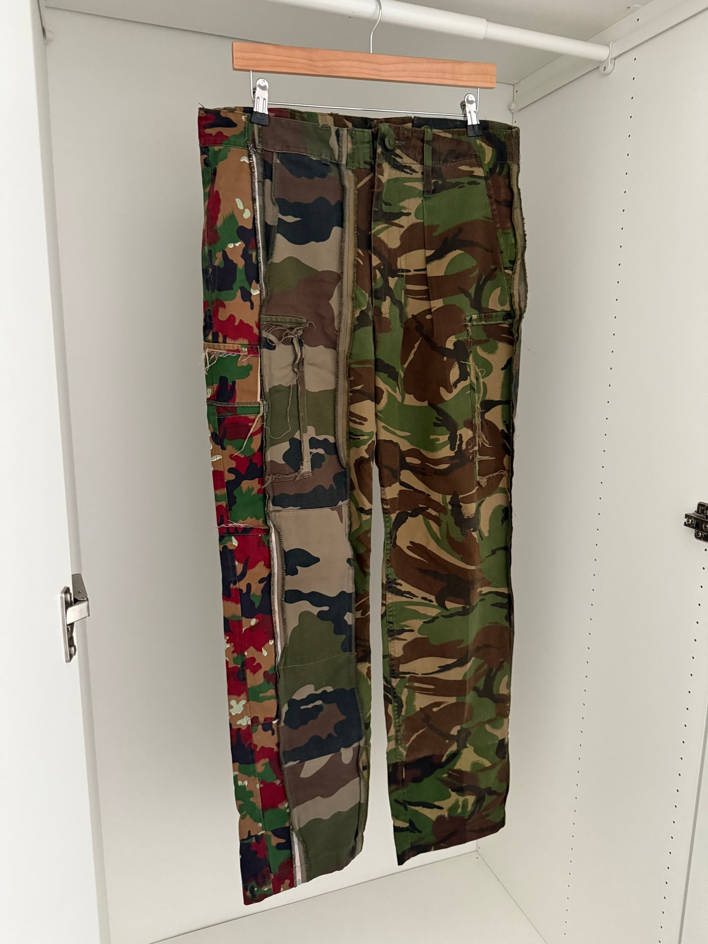 Maison Martin Margiela SS2005 Artisanal Line (0)(10) Reconstructed Military Camo Pants