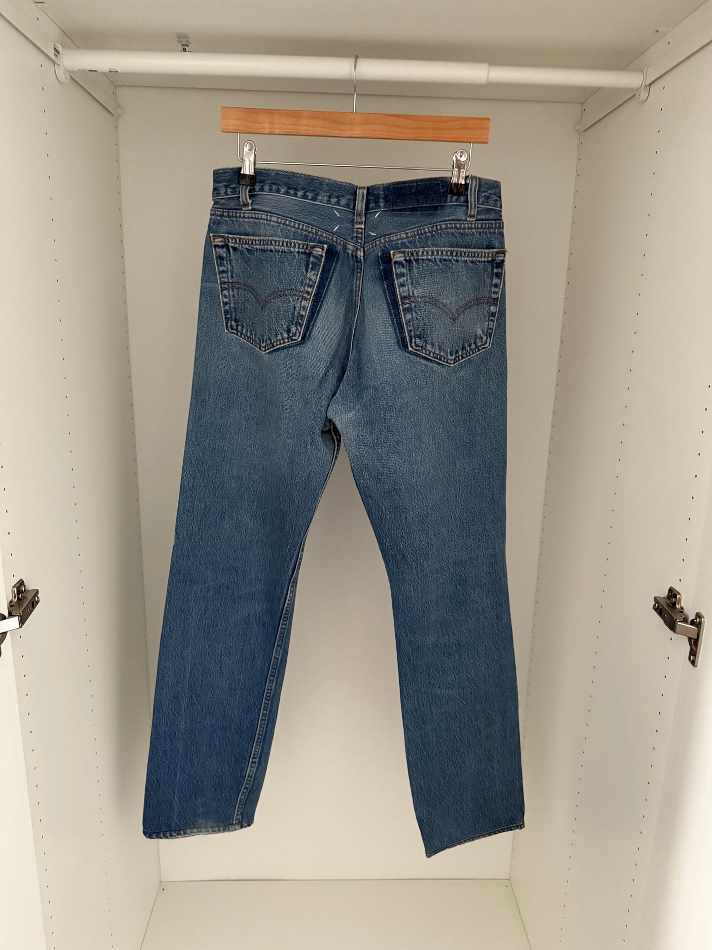 Maison Martin Margiela SS2000 Artisanal Line (0)(10) Reconstructed Exposed Zip Fly Denim