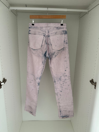 Maison Martin Margiela SS2000 Artisanal Line (0) Pink Painted Denim