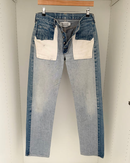 Maison Martin Margiela AW2004 Artisanal Line (0)(10) Inverted Reconstructed Denim