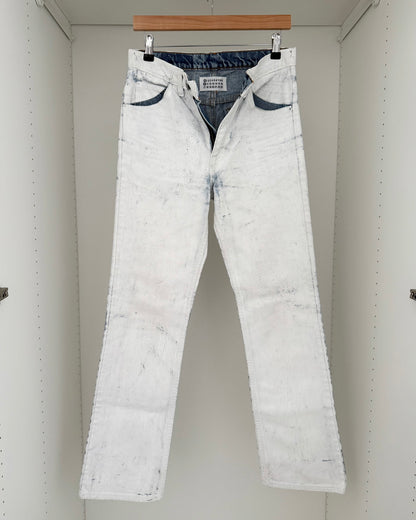 Maison Martin Margiela AW1999 Artisanal Line (0)(10) White Painted Denim