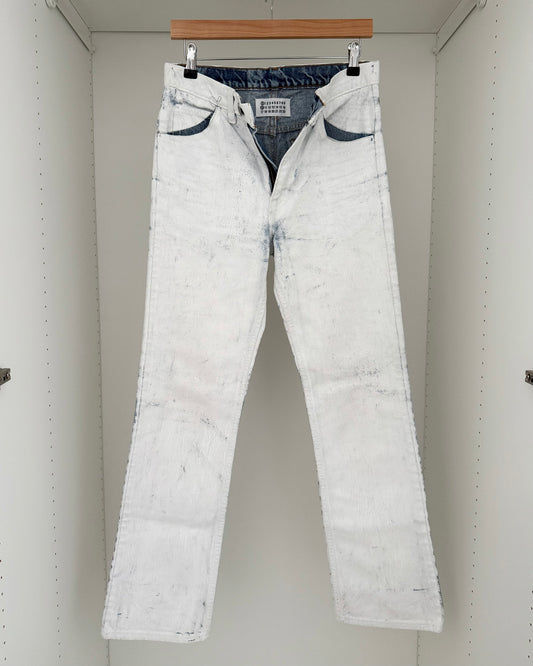 Maison Martin Margiela AW1999 Artisanal Line (0)(10) White Painted Denim