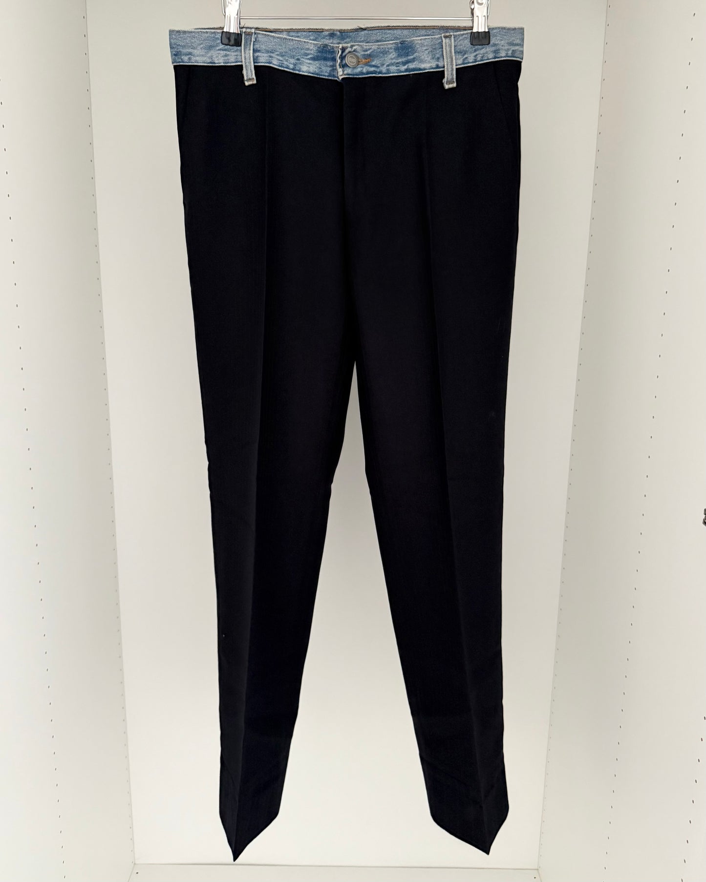 Maison Martin Margiela SS2004 Artisanal Line (0)(10) Reconstructed Denim Waistband Pants