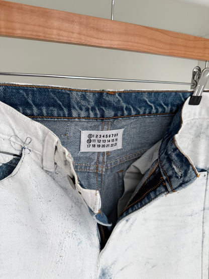 Maison Martin Margiela AW1999 Artisanal Line (0)(10) White Painted Denim