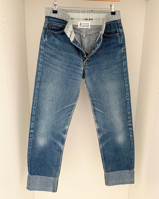 Maison Martin Margiela AW2004 Artisanal Line (0)(10) Reconstructed Panelled Denim