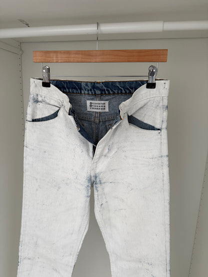 Maison Martin Margiela AW1999 Artisanal Line (0)(10) White Painted Denim