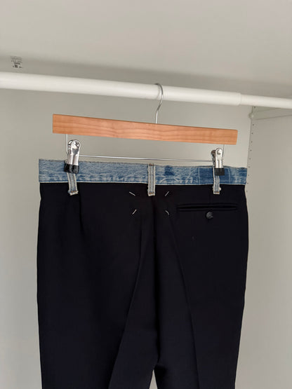 Maison Martin Margiela SS2004 Artisanal Line (0)(10) Reconstructed Denim Waistband Pants