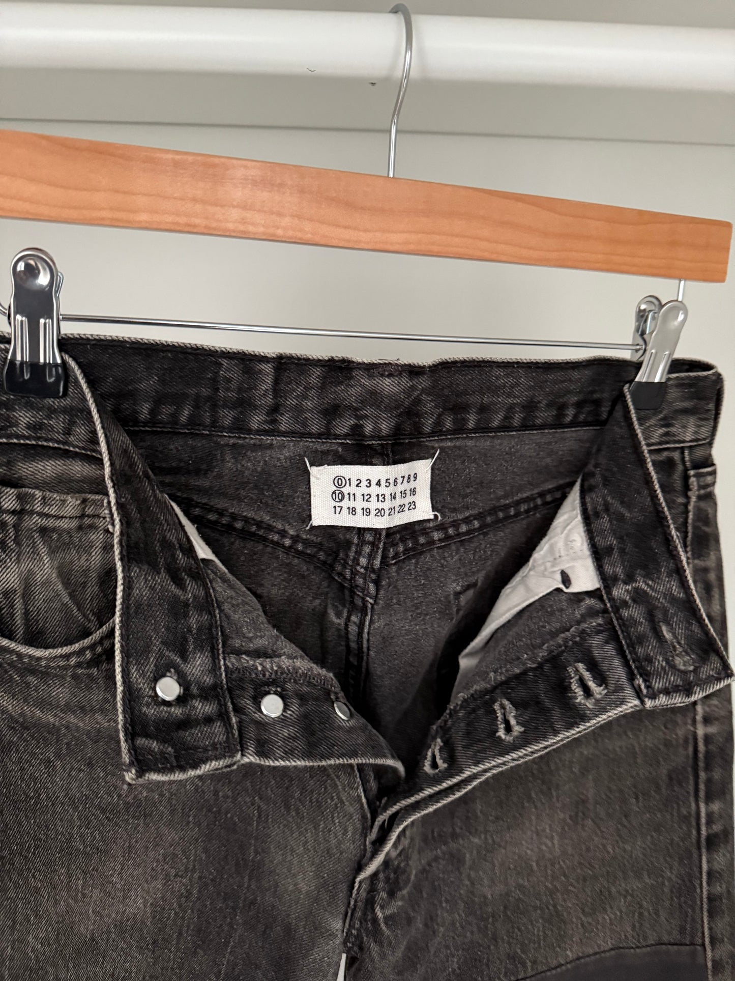 Maison Martin Margiela AW2001 Artisanal Line (0)(10) Leather Panelled Reconstructed Denim