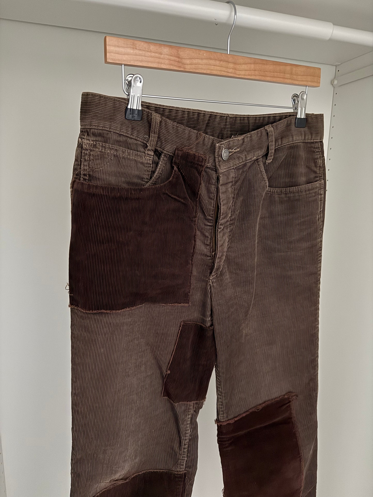 Maison Martin Margiela AW2004 Artisanal Line (0)(10) Reconstructed Panelled Corduroy Pants