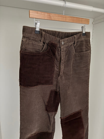 Maison Martin Margiela AW2004 Artisanal Line (0)(10) Reconstructed Panelled Corduroy Pants