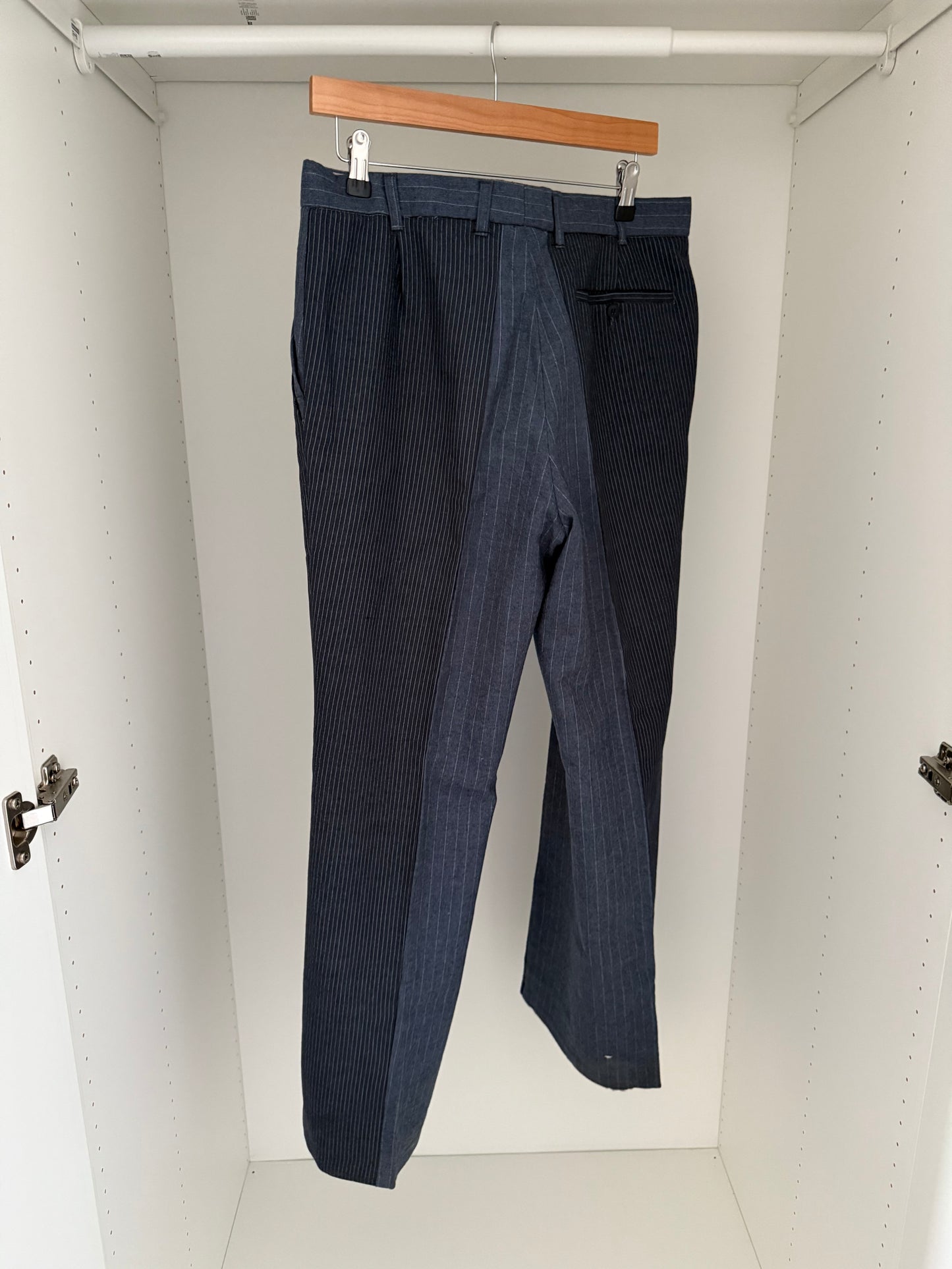 Maison Martin Margiela AW2004 Artisanal Line (0)(10) Reconstructed Striped Pants