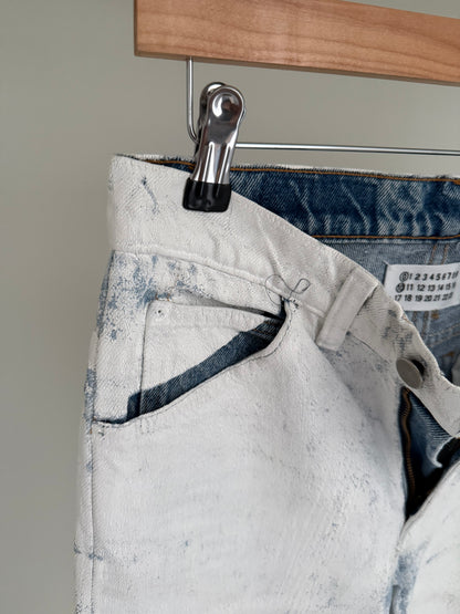 Maison Martin Margiela AW1999 Artisanal Line (0)(10) White Painted Denim
