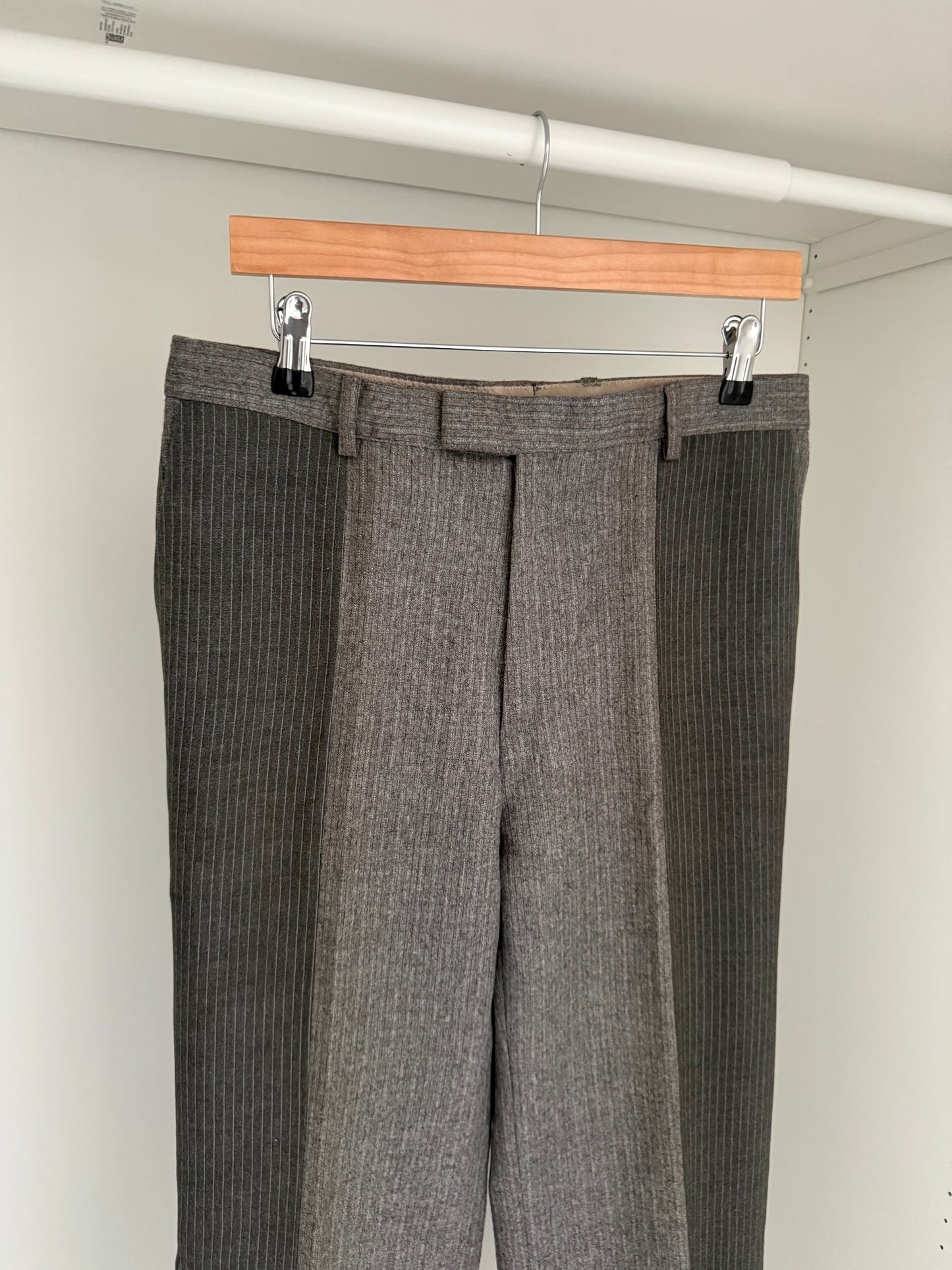 Maison Martin Margiela AW2004 Artisanal Line (0)(10) Reconstructed Striped Pants