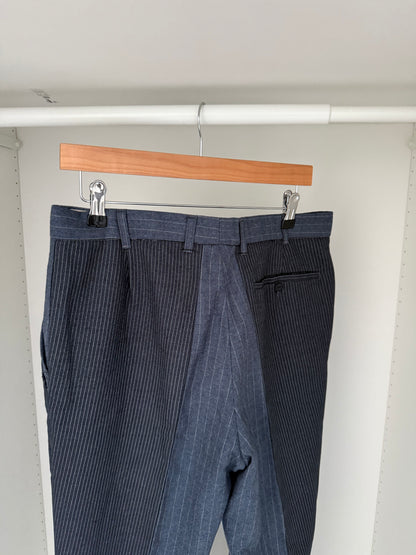 Maison Martin Margiela AW2004 Artisanal Line (0)(10) Reconstructed Striped Pants