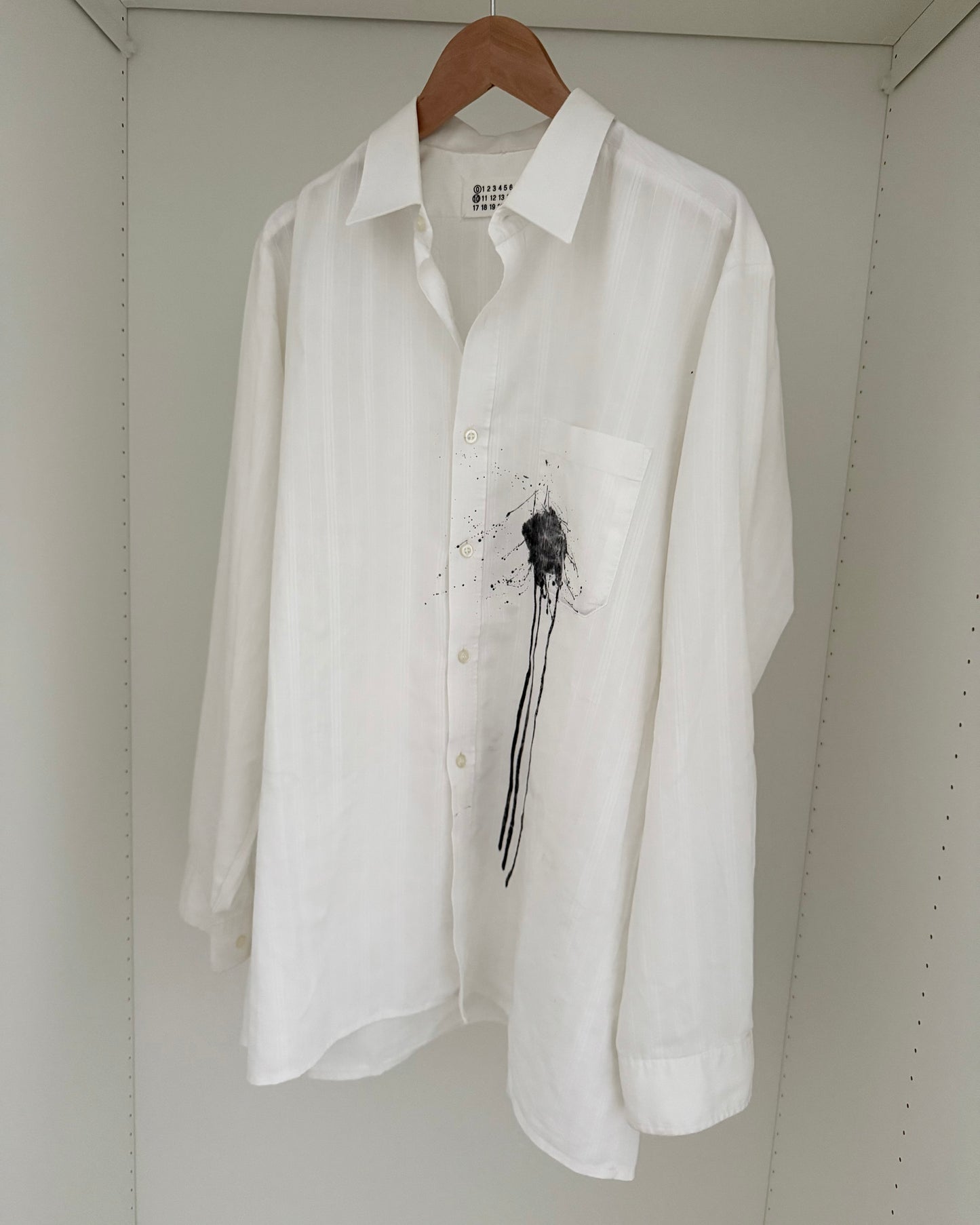 Maison Martin Margiela FW2004 Artisanal Line (0)(10) Ink Splatter Shirt