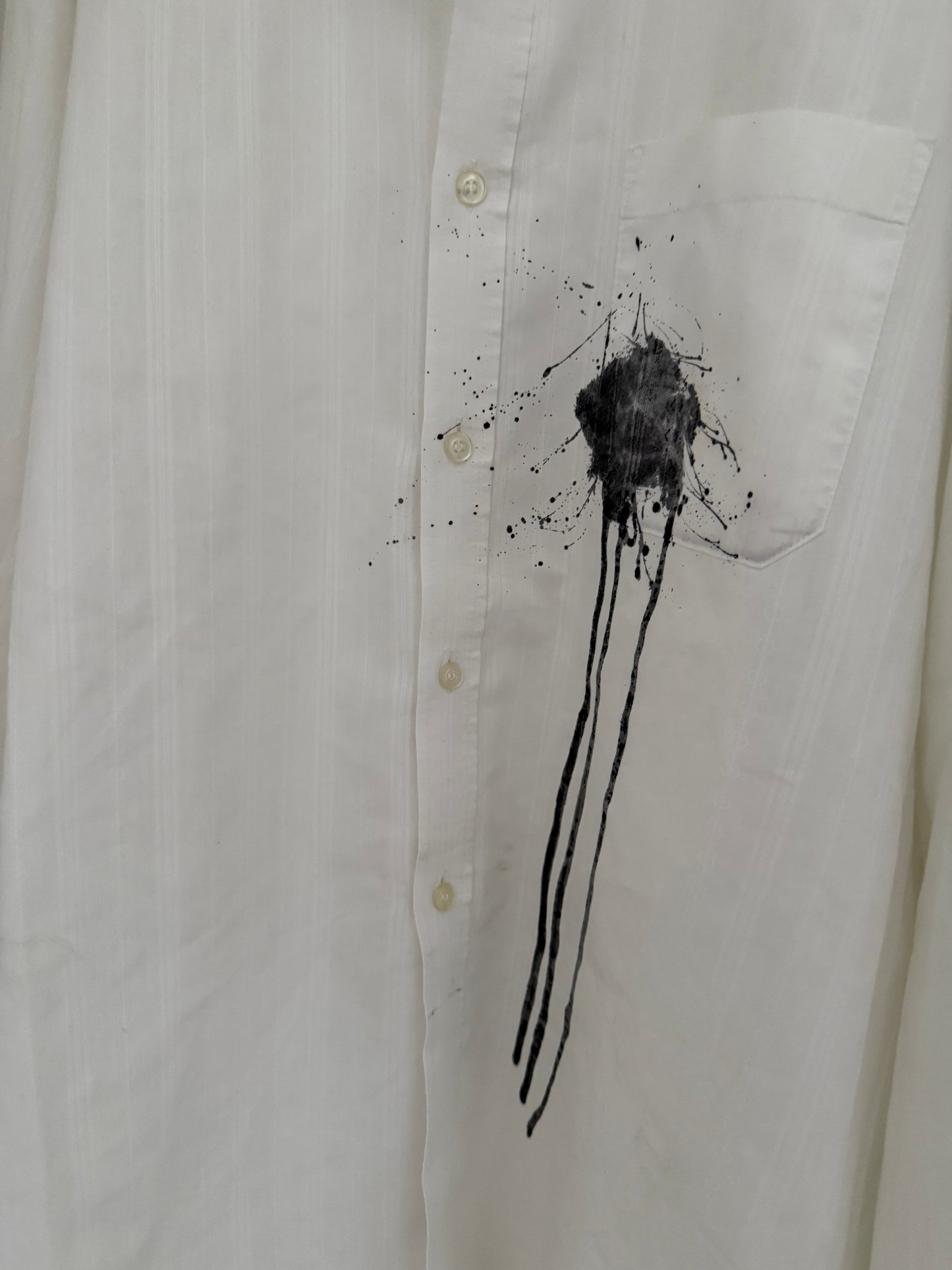 Maison Martin Margiela FW2004 Artisanal Line (0)(10) Ink Splatter Shirt
