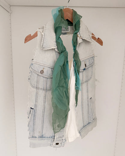 Maison Martin Margiela AW1999 Artisanal Line (0) Reconstructed Denim Scarf Vest