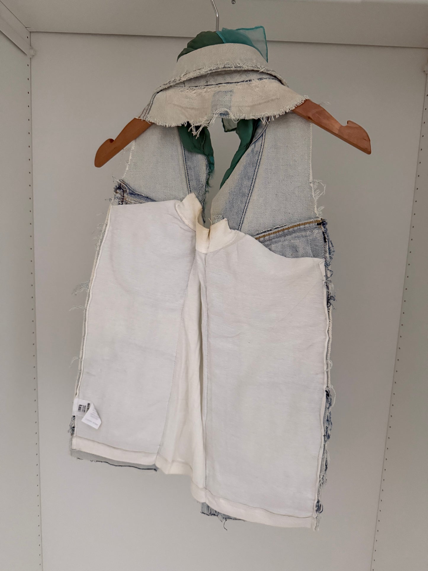 Maison Martin Margiela AW1999 Artisanal Line (0) Reconstructed Denim Scarf Vest