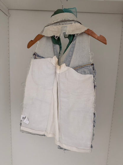 Maison Martin Margiela AW1999 Artisanal Line (0) Reconstructed Denim Scarf Vest