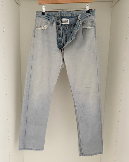 Maison Martin Margiela SS2003 Artisanal Line (0)(10) Inverted Bleached Denim