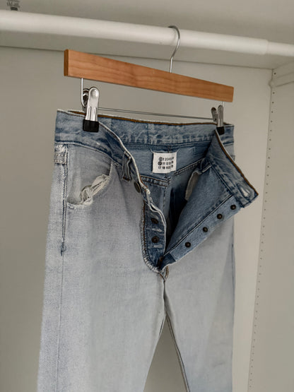 Maison Martin Margiela SS2003 Artisanal Line (0)(10) Inverted Bleached Denim