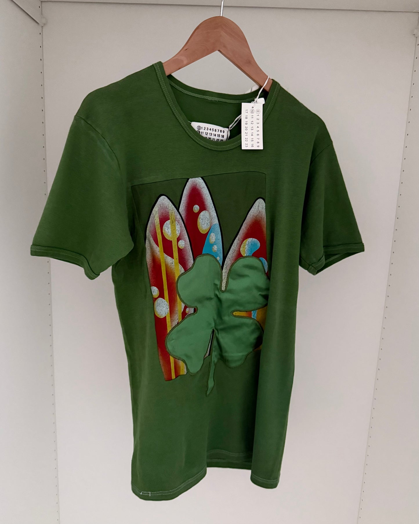Maison Martin Margiela FW2004 Artisanal Line (0)(10) Clover St Patricks Patch T-Shirt