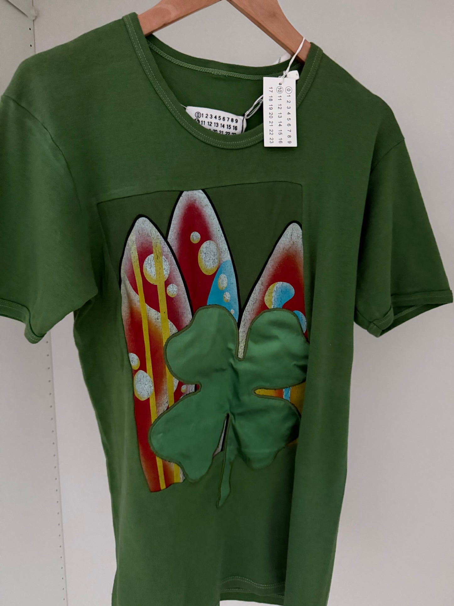 Maison Martin Margiela FW2004 Artisanal Line (0)(10) Clover St Patricks Patch T-Shirt
