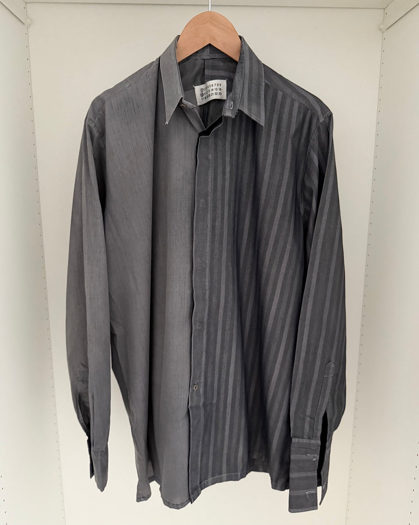 Maison Martin Margiela FW2001 Artisanal Line (0)(10) Split Reconstructed Shirt