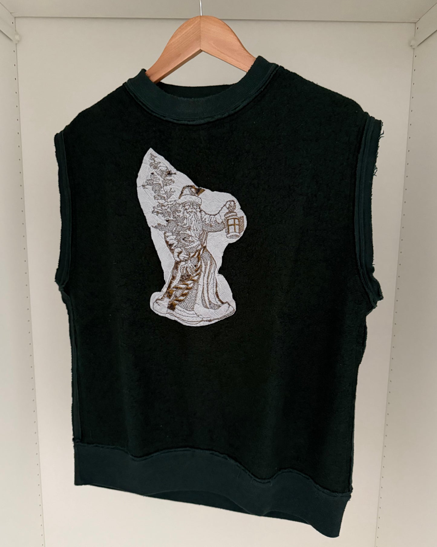 Maison Martin Margiela SS2005 Artisanal Line (0)(10) Embroidered Christmas Wizard Reversed Sweater