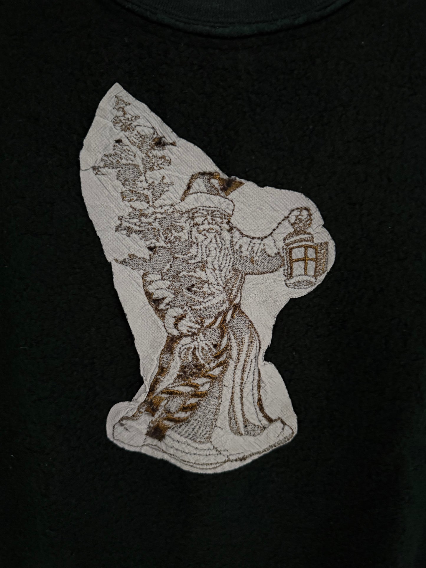 Maison Martin Margiela SS2005 Artisanal Line (0)(10) Embroidered Christmas Wizard Reversed Sweater