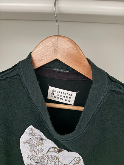 Maison Martin Margiela SS2005 Artisanal Line (0)(10) Embroidered Christmas Wizard Reversed Sweater