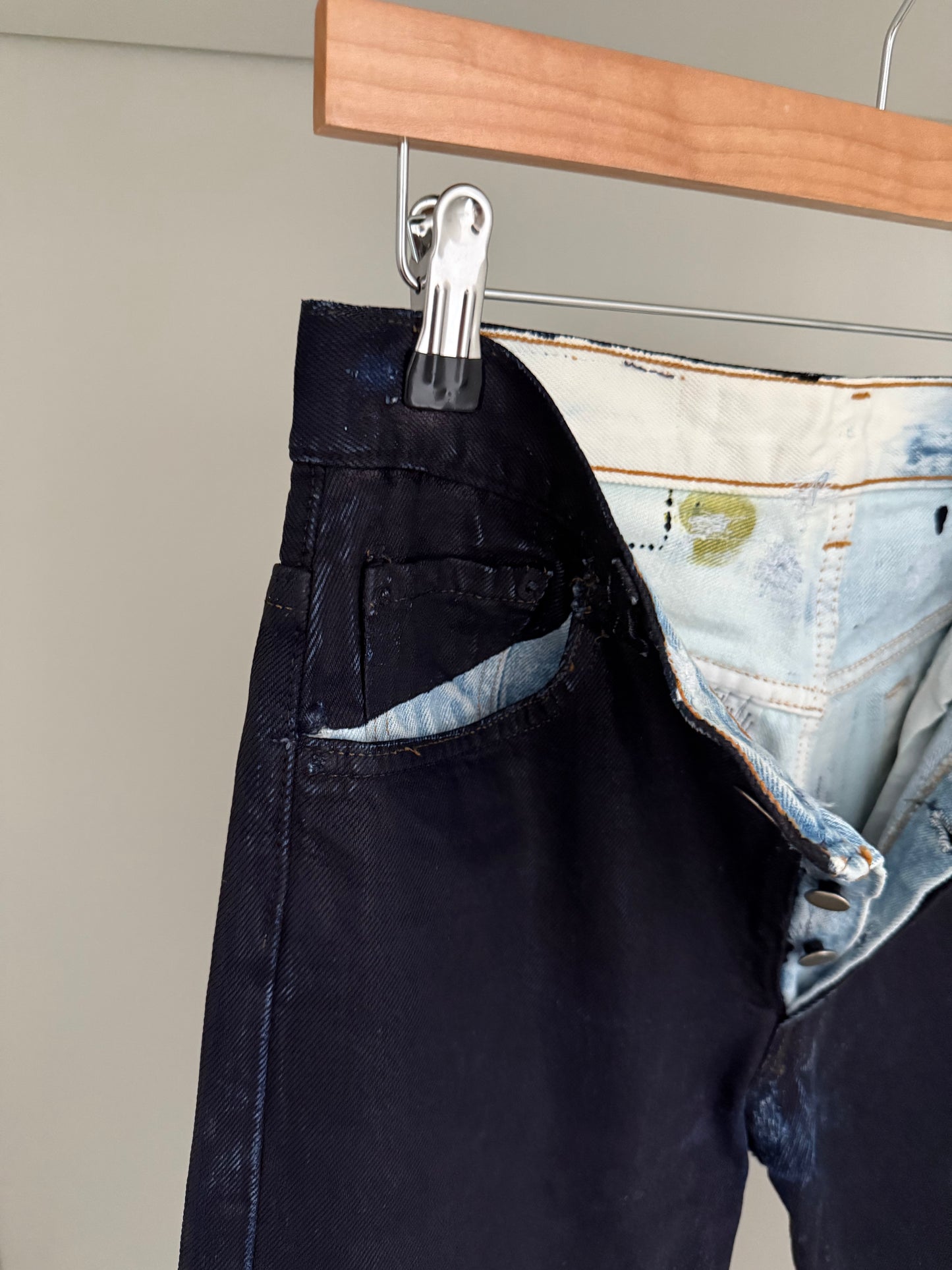 Maison Martin Margiela AW1999 Artisanal Line (0)(10) Painted Denim