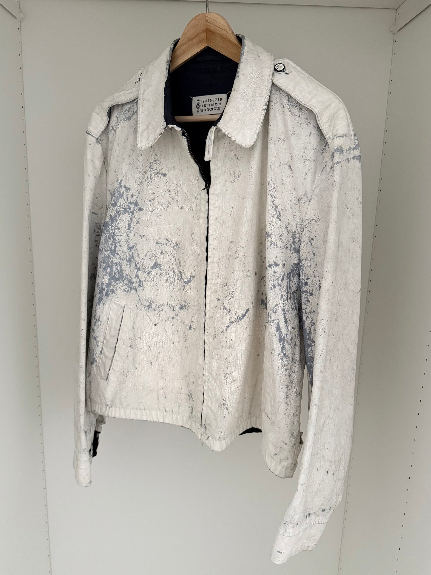 Maison Martin Margiela SS2004 Artisanal Line (0)(10) Painted Military Jacket