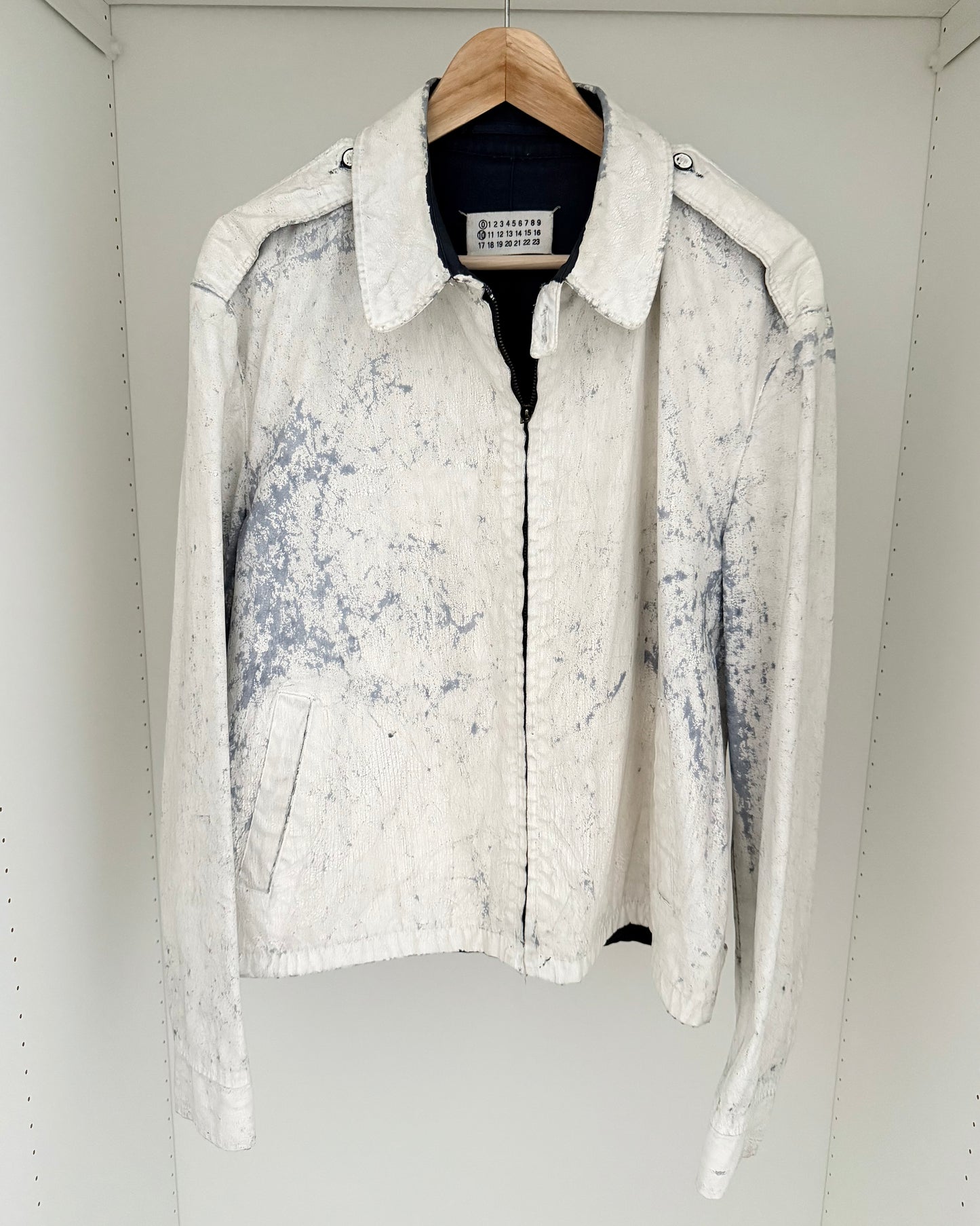 Maison Martin Margiela SS2004 Artisanal Line (0)(10) Painted Military Jacket