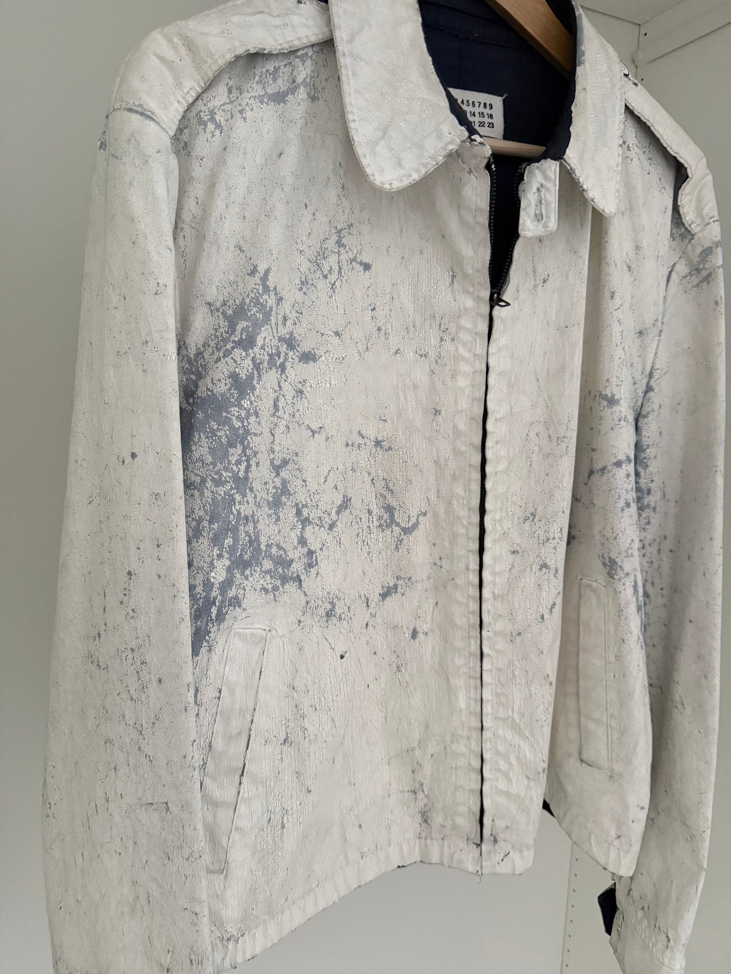 Maison Martin Margiela SS2004 Artisanal Line (0)(10) Painted Military Jacket