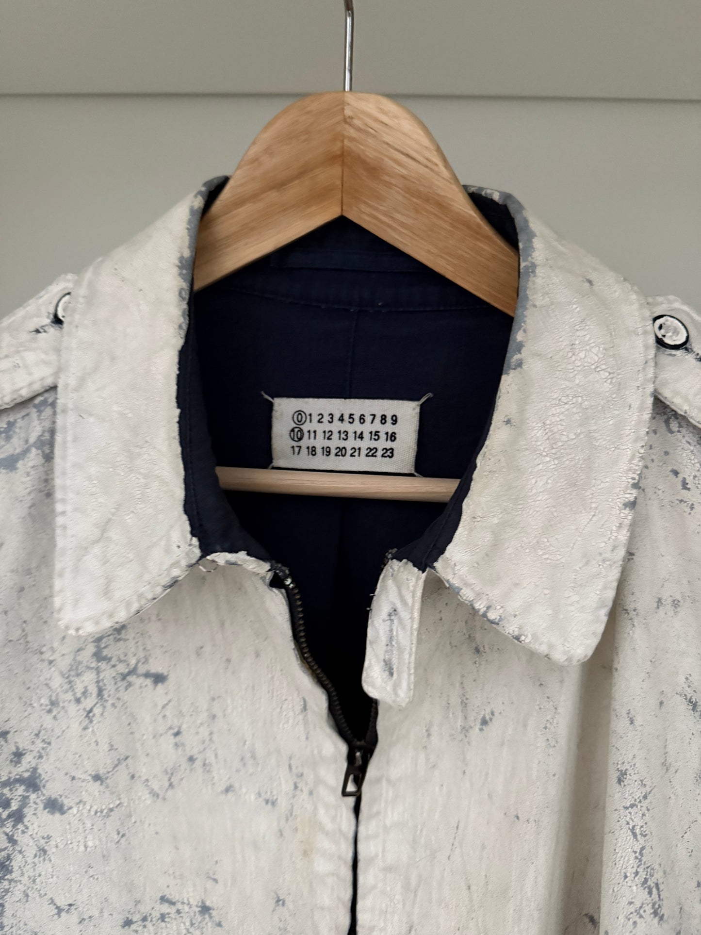 Maison Martin Margiela SS2004 Artisanal Line (0)(10) Painted Military Jacket