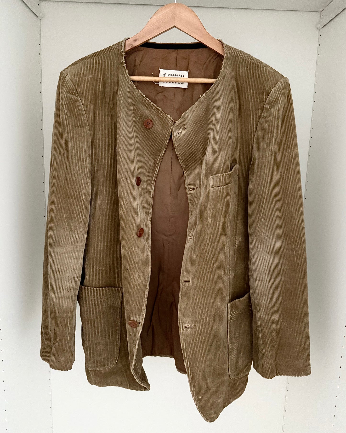 Maison Martin Margiela AW2002 Artisanal Line (0)(10) Reconstructed Corduroy Jacket