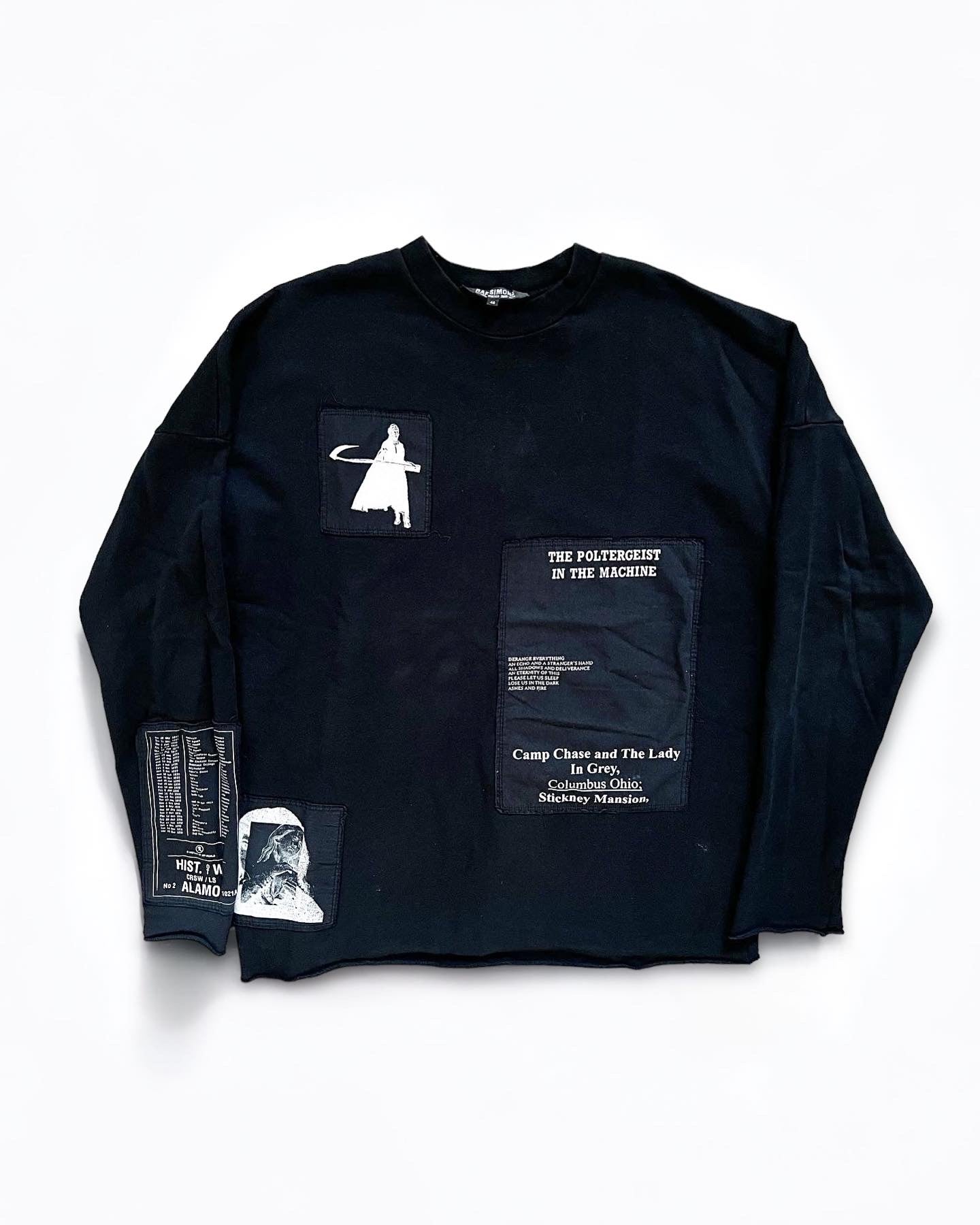 Raf Simons AW2005 Poltergeist ‘History Of My World’ Patch Sweater